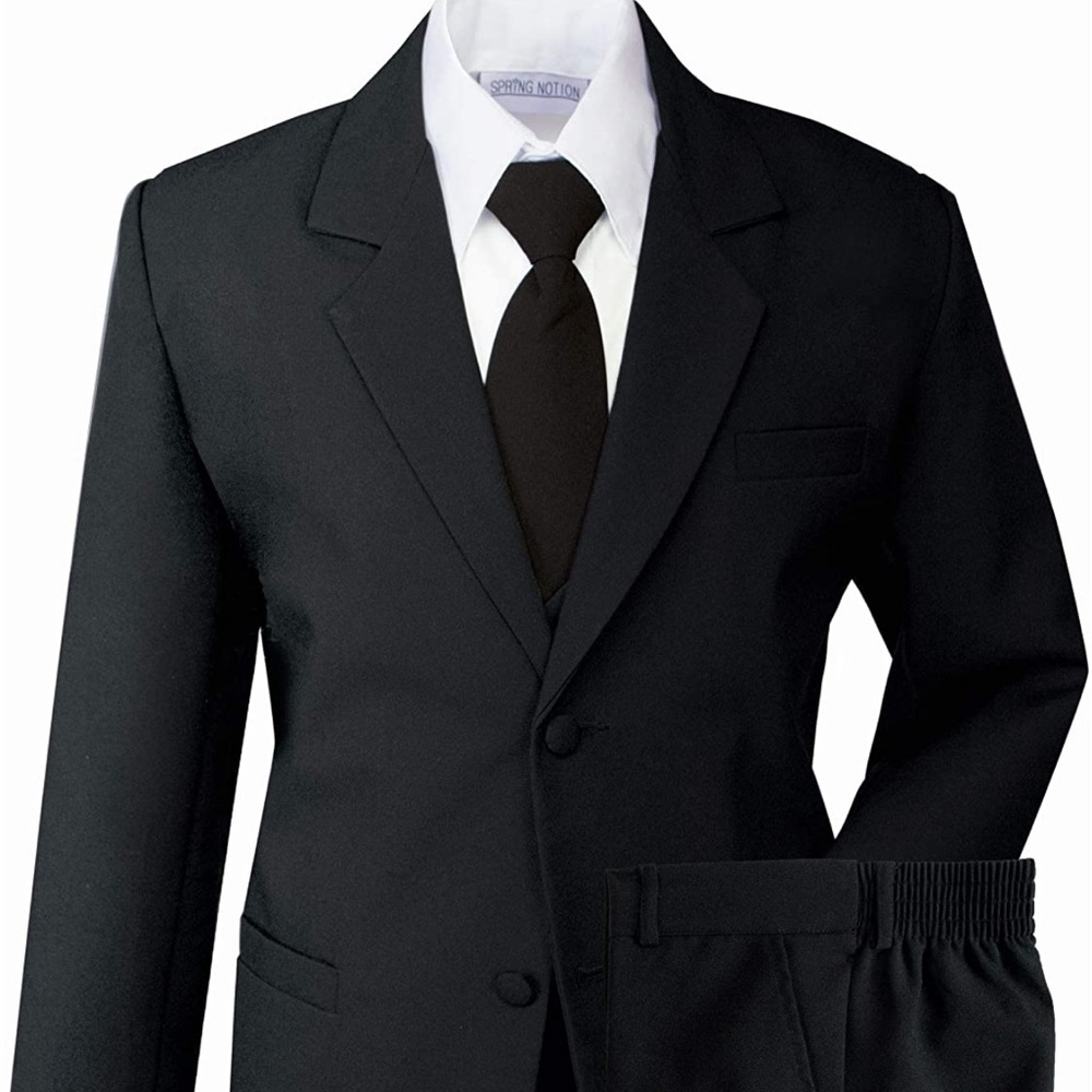 Five Piece Black Suit - 2T